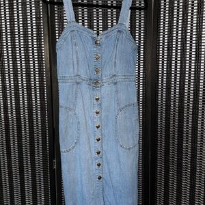 Pilcro and the Letterpress Blue Denim Dress